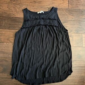 LOFT Black Sleeveless Blouse